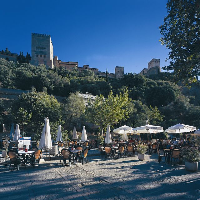 Andalusië Granada terras Spanje