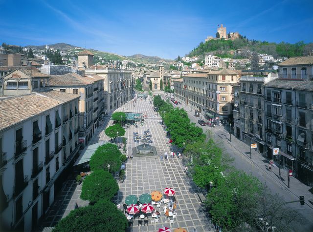 Andalusië Granada stad promenade