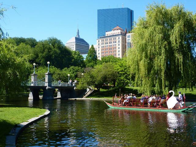 Zwanenboten park Public Garden Boston Massachussets