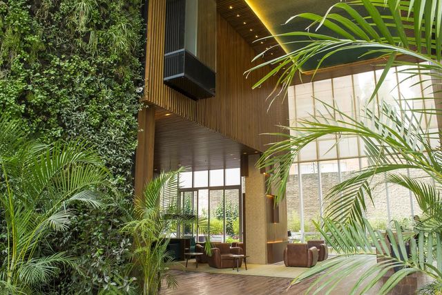 Rondreis Colombia Cundinamarca Bogota Bioxury hotel lobby