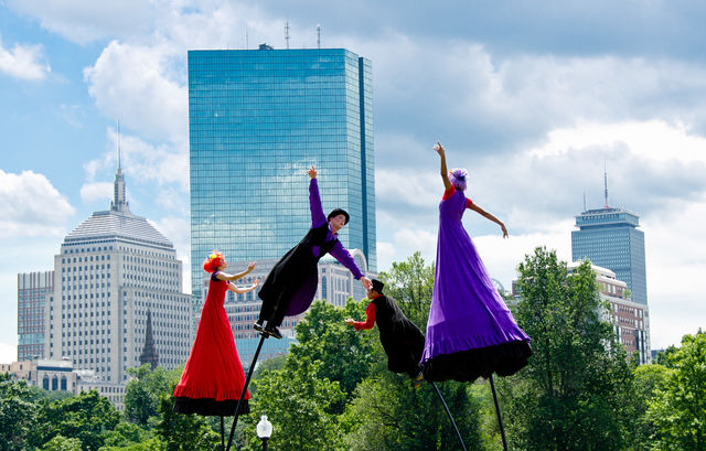 Boston Massachussets Skyline Outside the box festival