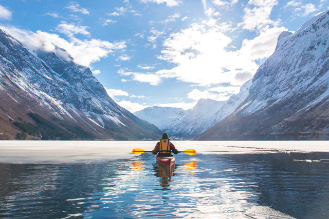 Kayakken Ålesund Sunnmøre Noorwegen