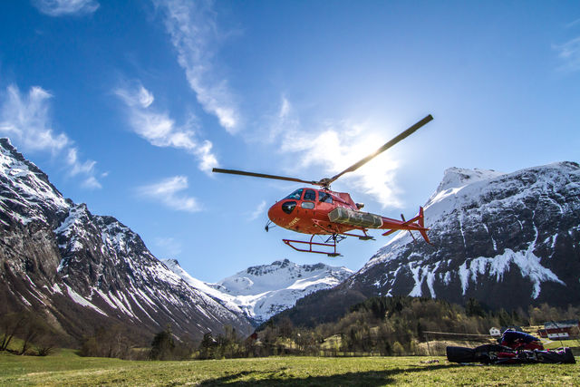 Helikopter Ålesund Sunnmøre Noorwegen