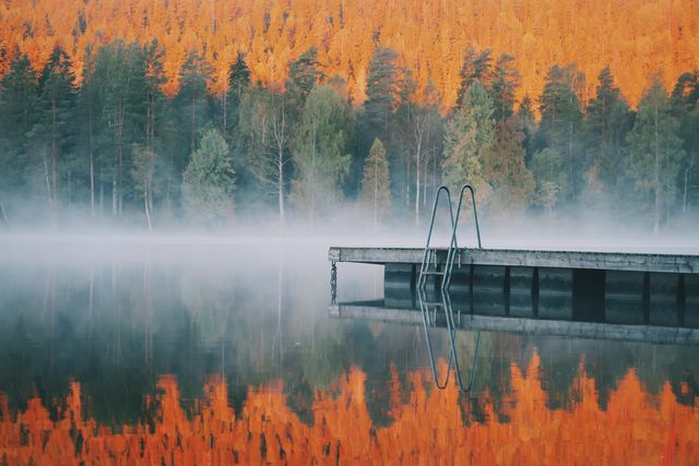 Sognsvann Oslo Oslofjord Noorwegen