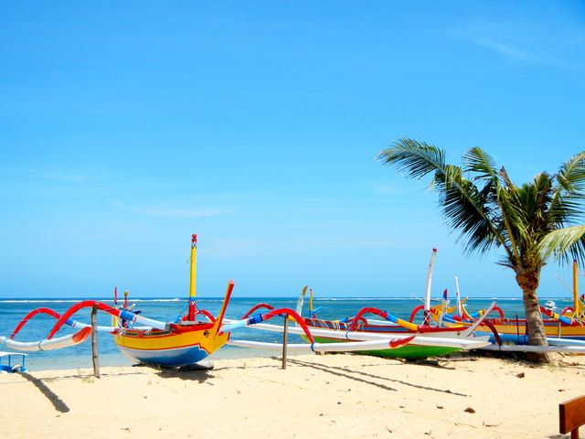 Bali Jukung boot strand Indonesië