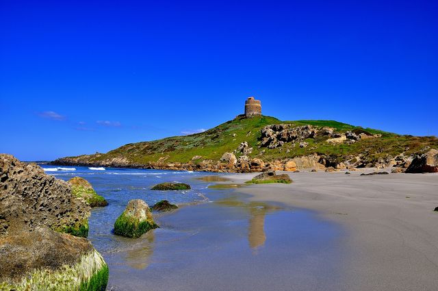 Strand San Giovanni Cabras torre