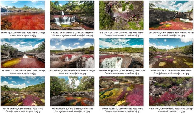 Rondreis Colombia Meta La Macarena Cano Cristales ansichtskaart