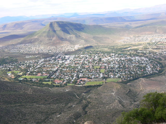 Rondreis Zuid-Afrika Graaff-Reinet van boven