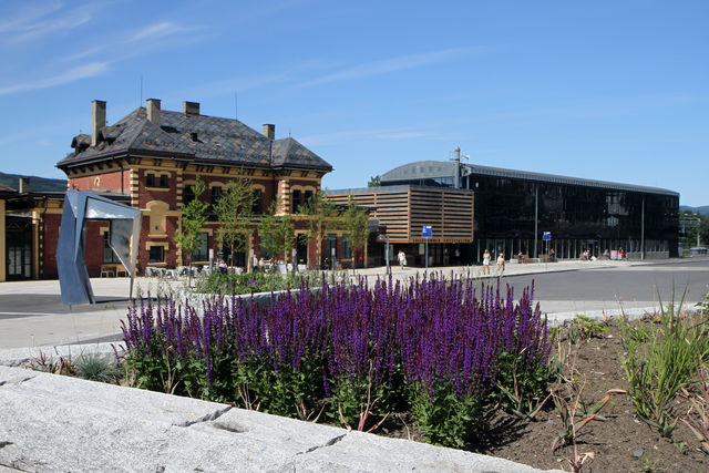 Sentralstasjon Lillehammer Oppland Noorwegen