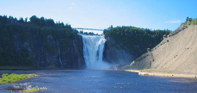 Rivier Montmorency waterval Quebec Canada