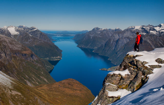 Hjorundfjorden Ålesund Sunnmøre Noorwegen