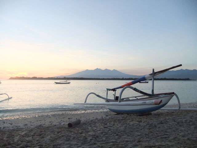 Gili Trawangan Strand boot Bali