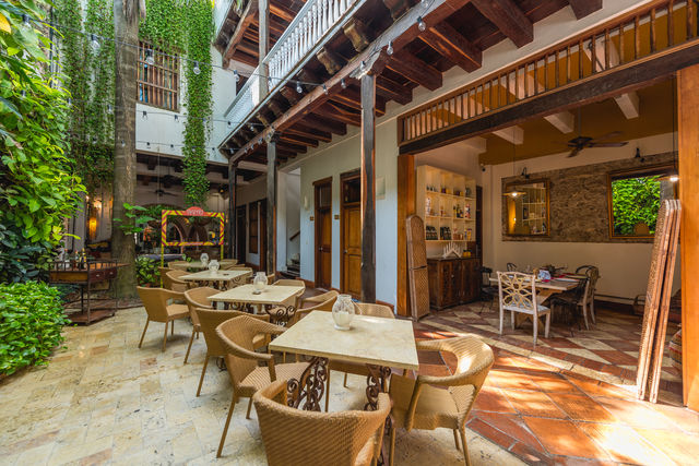 Rondreis Colombia hotel Bantu Cartagena ontbijtdeel