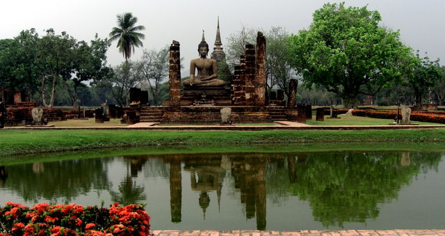 Tempel Sukhothai park Thailand