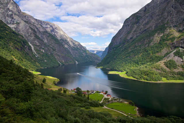 Naeroyfjorden Flåm Vestland Noorwegen