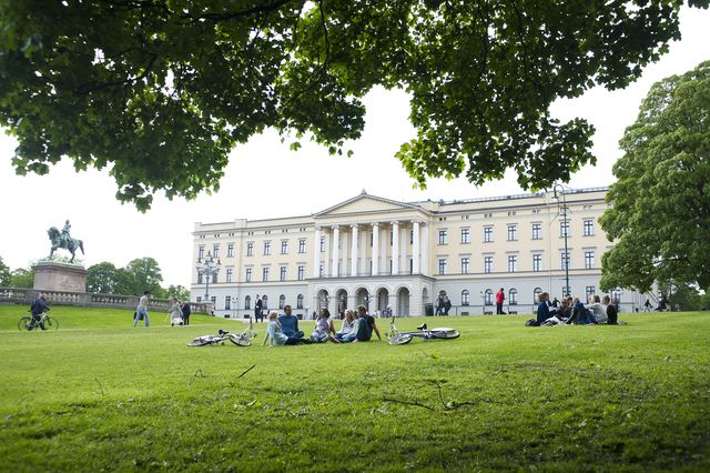 Det Kongelige Slott Oslo Oslofjord Noorwegen