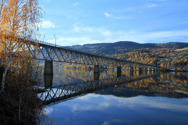 Vingnesbrua Lillehammer Oppland Noorwegen