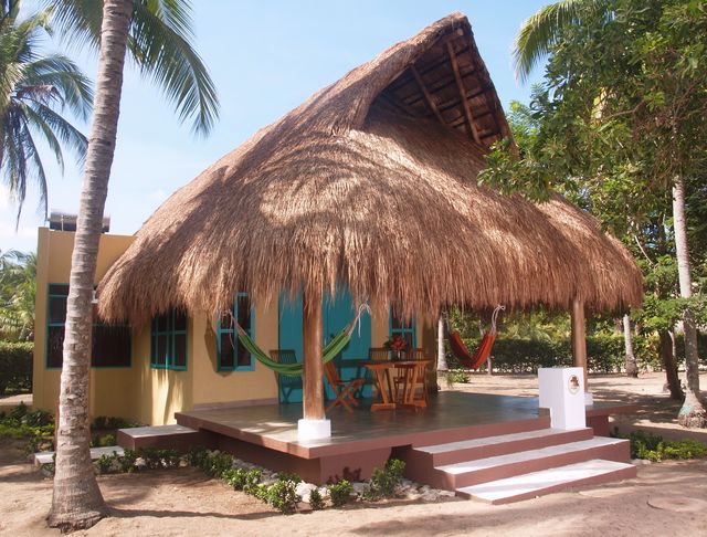 Rondreis Colombia Magdalena Palomino Beach Aite Eco lodge een cabana met eigen terras