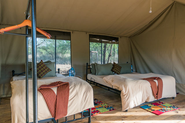 Rondreis Tanzania Serengeti family tent