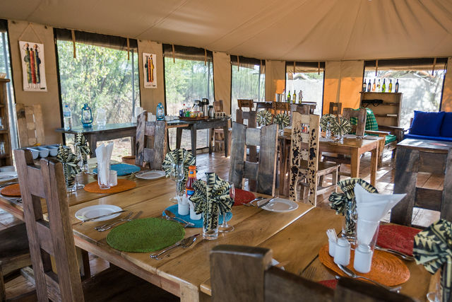 Rondreis Tanzania Serengeti restaurant