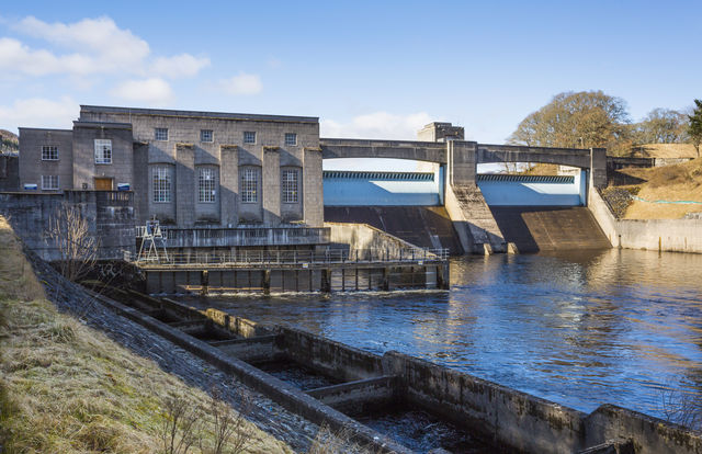 Dam Pitlochry Schotland